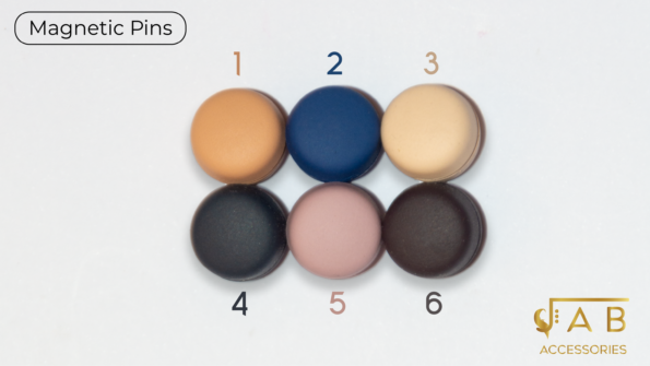 Round Matt Magnetic Pin