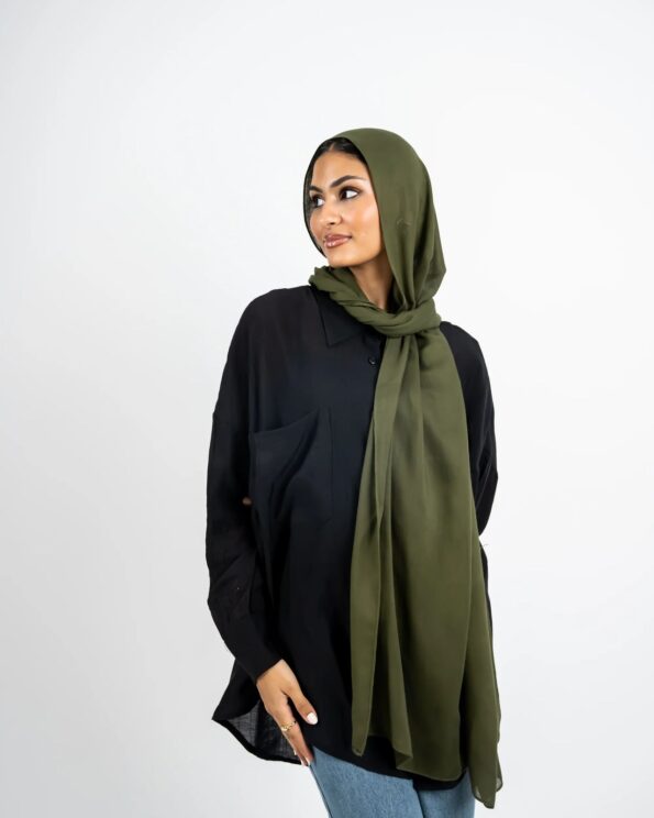 Dark Olive Modal Scarf